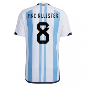 Argentina 2023/2024 Alexis Mac Allister 8 Hjemme Landslagsdrakt Kortermet